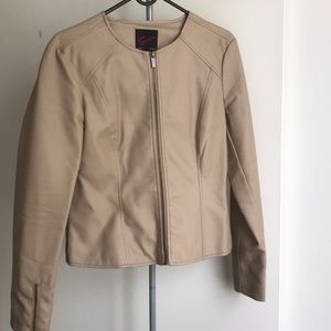 Faux Leather Moto Jacket